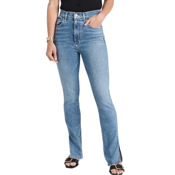 Favorite Daughter Petite Valentina Shortie Super High Rise Cigarette Jeans 24 - Picture 2 of 9
